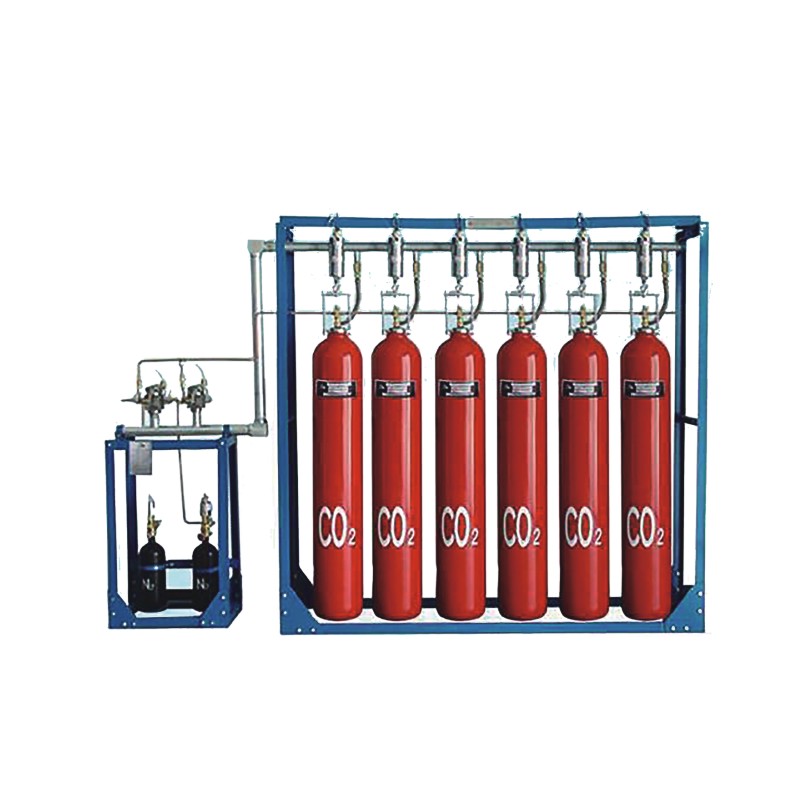 High pressure carbon dioxide fire extinguishing system